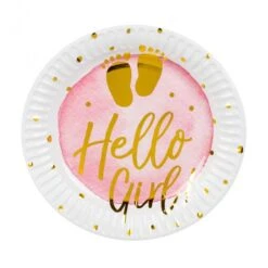 Boland 10 Assiettes Fille Hello Girl 23cm