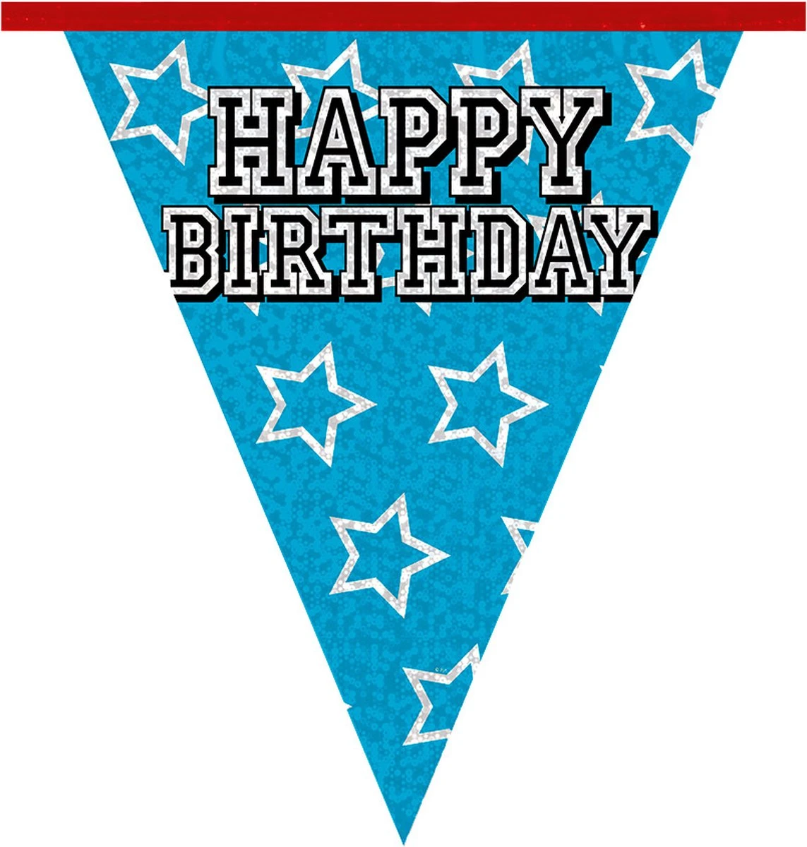 Boland 1x Lignes De Drapeau Holographique Joyeux Anniversaire 8 Mètres - Articles De Fête - Décorations De Fête - Décorations D'anniversaire - Bunting / Guirlandes 4 Boland 1x Lignes De Drapeau Holographique Joyeux Anniversaire 8 Mètres - Articles De Fête - Décorations De Fête - Décorations D'anniversaire - Bunting / Guirlandes – Image 4