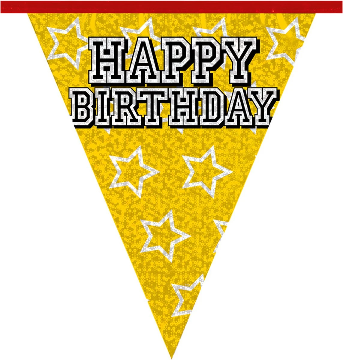 Boland 1x Lignes De Drapeau Holographique Joyeux Anniversaire 8 Mètres - Articles De Fête - Décorations De Fête - Décorations D'anniversaire - Bunting / Guirlandes 2 Boland 1x Lignes De Drapeau Holographique Joyeux Anniversaire 8 Mètres - Articles De Fête - Décorations De Fête - Décorations D'anniversaire - Bunting / Guirlandes – Image 2