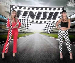 Boland Drapeau De Finition Drapeau Flottant Blanc / Noir à Carreaux 30 X 45 Cm - Drapeau Formule 1 - Drapeaux De Course -Boland 1200x1012