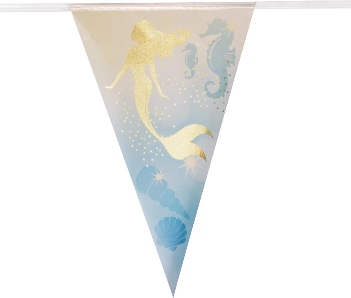 Boland 1x Sirène / Sirène / Océan Fête à Thème Feuille Bunting Or 4 Mètres - Articles De Fête Kinder / Décoration Pour La Table 6 Boland 1x Sirène / Sirène / Océan Fête à Thème Feuille Bunting Or 4 Mètres - Articles De Fête Kinder / Décoration Pour La Table – Image 6