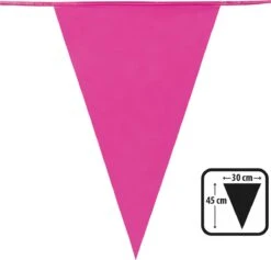 BOLAND BV - Guirlande Anniversaire Drapeaux Roses - Décoration> Guirlandes Et Décorations Suspendues