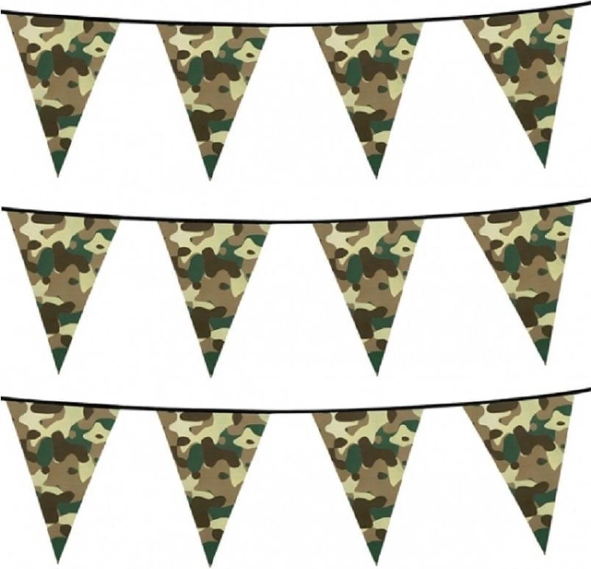 Boland Lot De 6 Lignes De Drapeau De Camouflage De 6 Mètres Thème Armée / Armée / Soldats - Articles De Fête Et Décoration 1 Boland Lot De 6 Lignes De Drapeau De Camouflage De 6 Mètres Thème Armée / Armée / Soldats - Articles De Fête Et Décoration