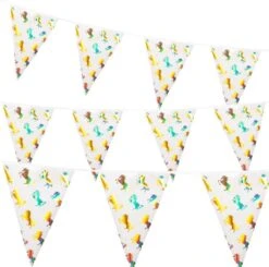 BOLAND BV - Guirlande De Drapeaux En Plastique Holo Unicorn - Décoration> Décoration D'ambiance -Boland 1200x1189