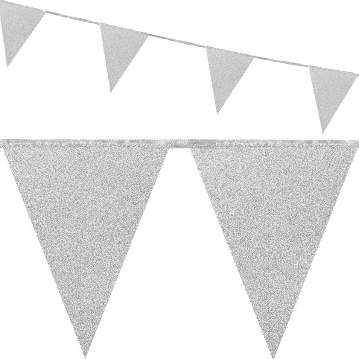 Boland Bruant Pailleté Argenté 6 Mètres - Ligne De Drapeau à Pois - Guirlandes - Articles De Fête / Décorations De Fête Thème Argent 3 Boland Bruant Pailleté Argenté 6 Mètres - Ligne De Drapeau à Pois - Guirlandes - Articles De Fête / Décorations De Fête Thème Argent – Image 3