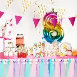 BOLAND BV - Guirlande De Drapeaux En Plastique Holo Unicorn - Décoration> Décoration D'ambiance -Boland 1200x1200 8