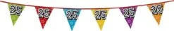 Boland 1x Banderoles Avec Paillettes 25 Ans De Fête à Thème - Décorations D'anniversaire - 8 Mètres - Plastique