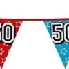 Boland 1x Banderoles Avec Paillettes Sarah / Abraham 50 Ans De Fête à Thème - Décorations D'anniversaire - 8 Mètres - Plastique