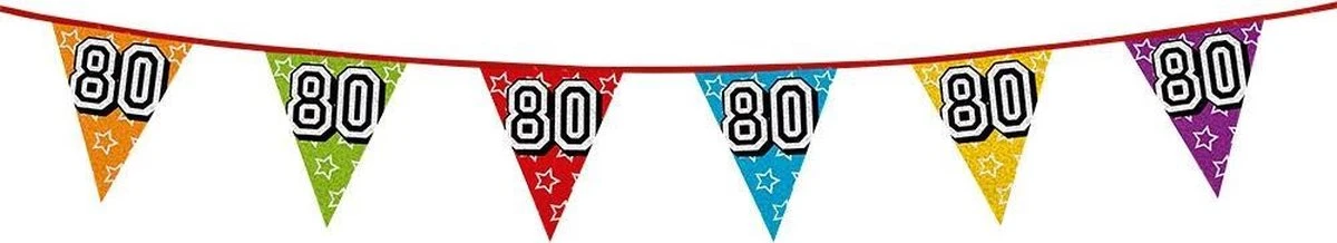 Boland 2x Banderoles Avec Paillettes 80 Ans Fournitures De Fête à Thème - Décorations D'anniversaire - 8 Mètres - Plastique 2 Boland 2x Banderoles Avec Paillettes 80 Ans Fournitures De Fête à Thème - Décorations D'anniversaire - 8 Mètres - Plastique – Image 2