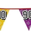Boland 1x Banderoles Avec Paillettes 90 Ans De Fête à Thème - Décorations D'anniversaire - 8 Mètres - Plastique