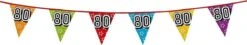 Boland 1x Banderoles Avec Paillettes 80 Ans De Fête à Thème - Décorations D'anniversaire - 8 Mètres - Plastique