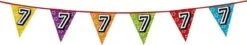 Boland 1x Banderoles Avec Paillettes 7 Ans De Fête à Thème - Décorations D'anniversaire - 8 Mètres - Plastique