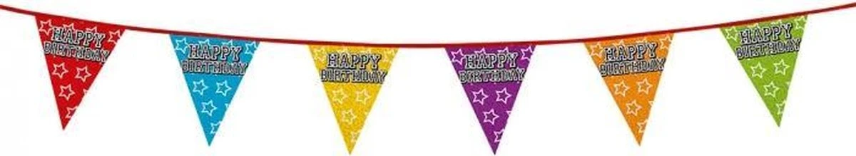 Boland 1x Lignes De Drapeau Holographique Joyeux Anniversaire 8 Mètres - Articles De Fête - Décorations De Fête - Décorations D'anniversaire - Bunting / Guirlandes 5 Boland 1x Lignes De Drapeau Holographique Joyeux Anniversaire 8 Mètres - Articles De Fête - Décorations De Fête - Décorations D'anniversaire - Bunting / Guirlandes – Image 5