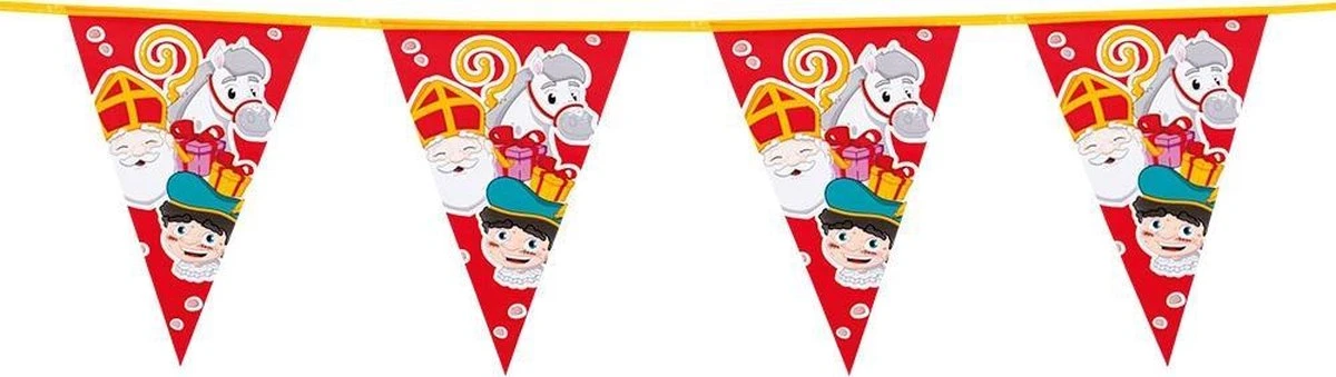 Boland Lignes De Drapeau Sinterklaas 6 Mètres - Articles De Fête - Décoration De Fête - Décoration De Saint - Lignes De Drapeau / Guirlandes 1 Boland Lignes De Drapeau Sinterklaas 6 Mètres - Articles De Fête - Décoration De Fête - Décoration De Saint - Lignes De Drapeau / Guirlandes