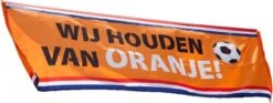 Boland Drapeau De La Rue à Thème Oranje Holland De 74 X 220 Cm Avec Impression : Nous Aimons L'orange - Fans Supporters Articles De Fête/décorations