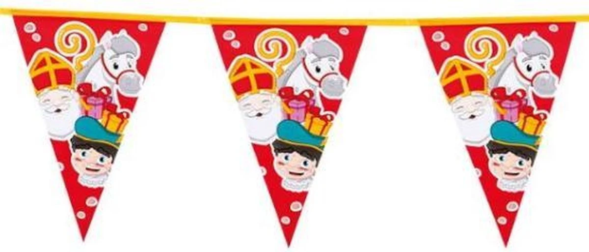 Boland Lignes De Drapeau Sinterklaas 6 Mètres - Articles De Fête - Décoration De Fête - Décoration De Saint - Lignes De Drapeau / Guirlandes 4 Boland Lignes De Drapeau Sinterklaas 6 Mètres - Articles De Fête - Décoration De Fête - Décoration De Saint - Lignes De Drapeau / Guirlandes – Image 4