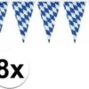 Boland Oktoberfest - 8x Drapeau En Plastique Bavière Oktoberfest - 10 Mètres - Banderoles Du Festival De La Bière