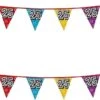 Boland 2x Banderoles Avec Paillettes 25 Ans De Fête à Thème - Décorations D'anniversaire - 8 Mètres - Plastique
