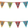 Boland 2x Banderoles Avec Paillettes Fournitures De Fête à Thème 2 Ans - Décorations D'anniversaire - 8 Mètres - Plastique