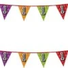 Boland 2x Drapeaux Banderoles Avec Paillettes 1 An De Fête à Thème - Décorations D'anniversaire - 8 Mètres - Plastique