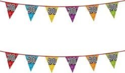 Boland 2x Banderoles Avec Des Paillettes 30 Ans De FĂȘte Ă ThĂšme - DĂ©corations D'anniversaire - 8 MĂštres - Plastique