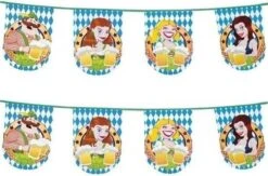 Boland Oktoberfest - 2x Lignes De Drapeau Beerfest / Okoberfest Bavière 8 Mètres - Articles De Fête Oktoberfest - Décoration Décoration Drapeaux / Guirlandes