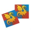 Boland 12 Serviettes Lunch Médiévales Dragon