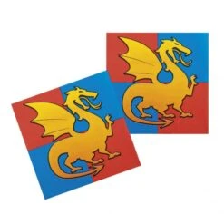 Boland 12 Serviettes Lunch Médiévales Dragon