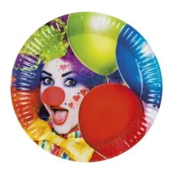 Boland 6 Assiettes Clown Et Ballons