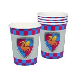 Boland 6 Gobelets Chevaliers Et Dragon