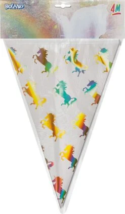 BOLAND BV - Guirlande De Drapeaux En Plastique Holo Unicorn - Décoration> Décoration D'ambiance -Boland 703x1200 1