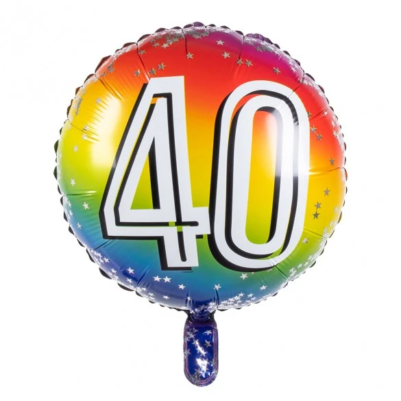 Boland Ballon Alu 40 Ans Multicolore 1 Boland Ballon Alu 40 Ans Multicolore