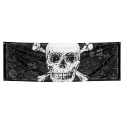 Boland Bannière Tissu Pirate Skull 220cm