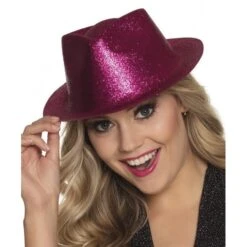 Boland Borsalino Paillettes Fuchsia