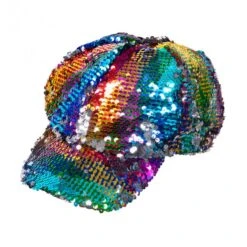 Boland Casquette Disco Rainbow Sequin