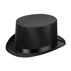 Boland Chapeau Haut De Forme Satin Noir