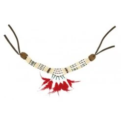 Boland Collier Indien Perles Et Plumes -Boland collier indien perles et plumes 2
