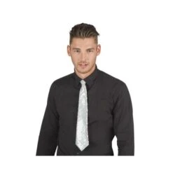 Boland Cravate Paillettes Argent