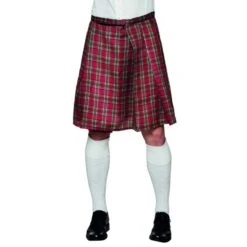 Boland Déguisement Kilt écossais Tartan Rouge