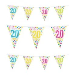 Boland Guirlande 20 Ans Confetti Et étoiles