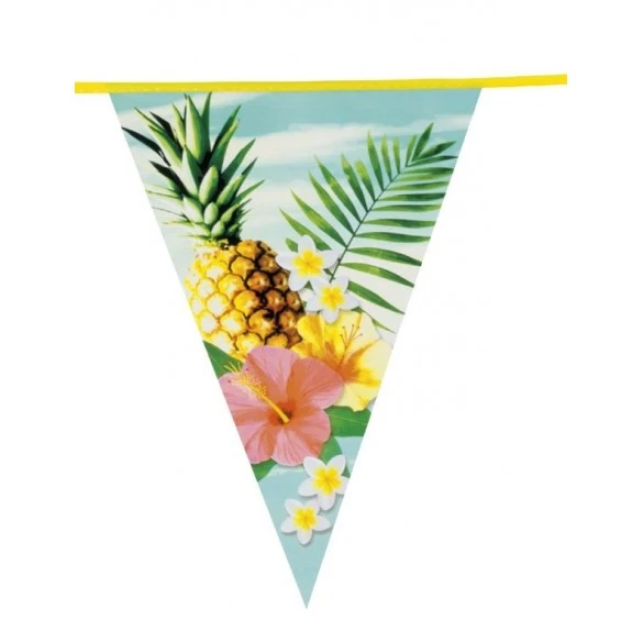 Boland Guirlande Fanion Exotique Ananas Et Hibiscus 1 Boland Guirlande Fanion Exotique Ananas Et Hibiscus