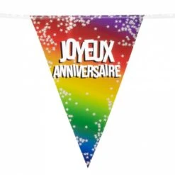 Boland Guirlande Fanions Joyeux Anniversaire 6m