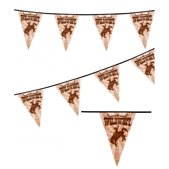Boland Guirlande Fanions Western 6m 1 Boland Guirlande Fanions Western 6m