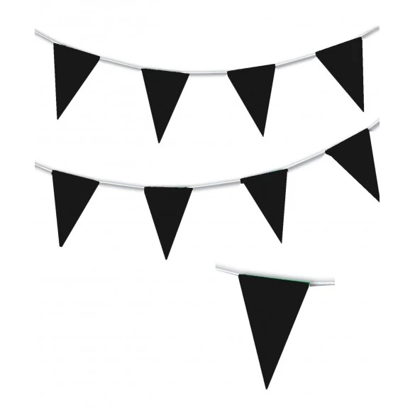 Boland Guirlande Triangle Noir 10m 1 Boland Guirlande Triangle Noir 10m