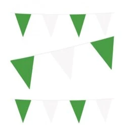 Boland Guirlande Pavillon Vert Et Blanc 10m