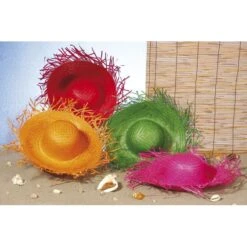 Boland Pack 6 Chapeaux Antillais Paille Couleur