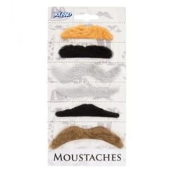 Boland Pack 6 Moustaches Assorties