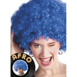 Boland Perruque Afro Bleu