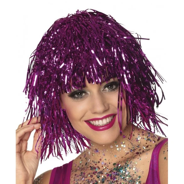 Boland Perruque Métallique Rose 1 Boland Perruque Métallique Rose