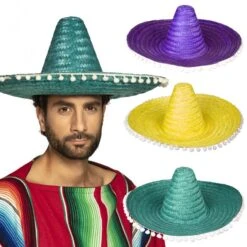 Boland Sombrero Avec Pompons 50cm